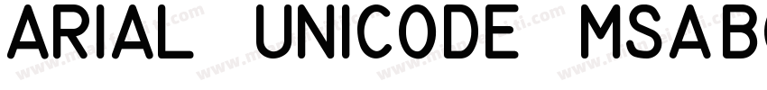 Arial Unicode MS-Bold-7449字体转换